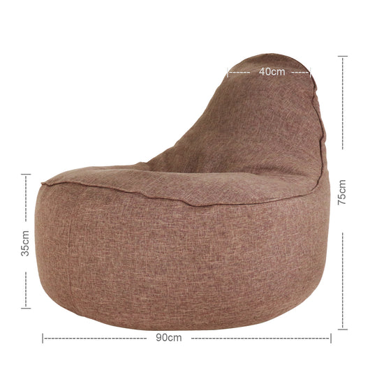 Image Title Ringo Bean Bag Sofa in Coffee Brown - Ministry of Chair